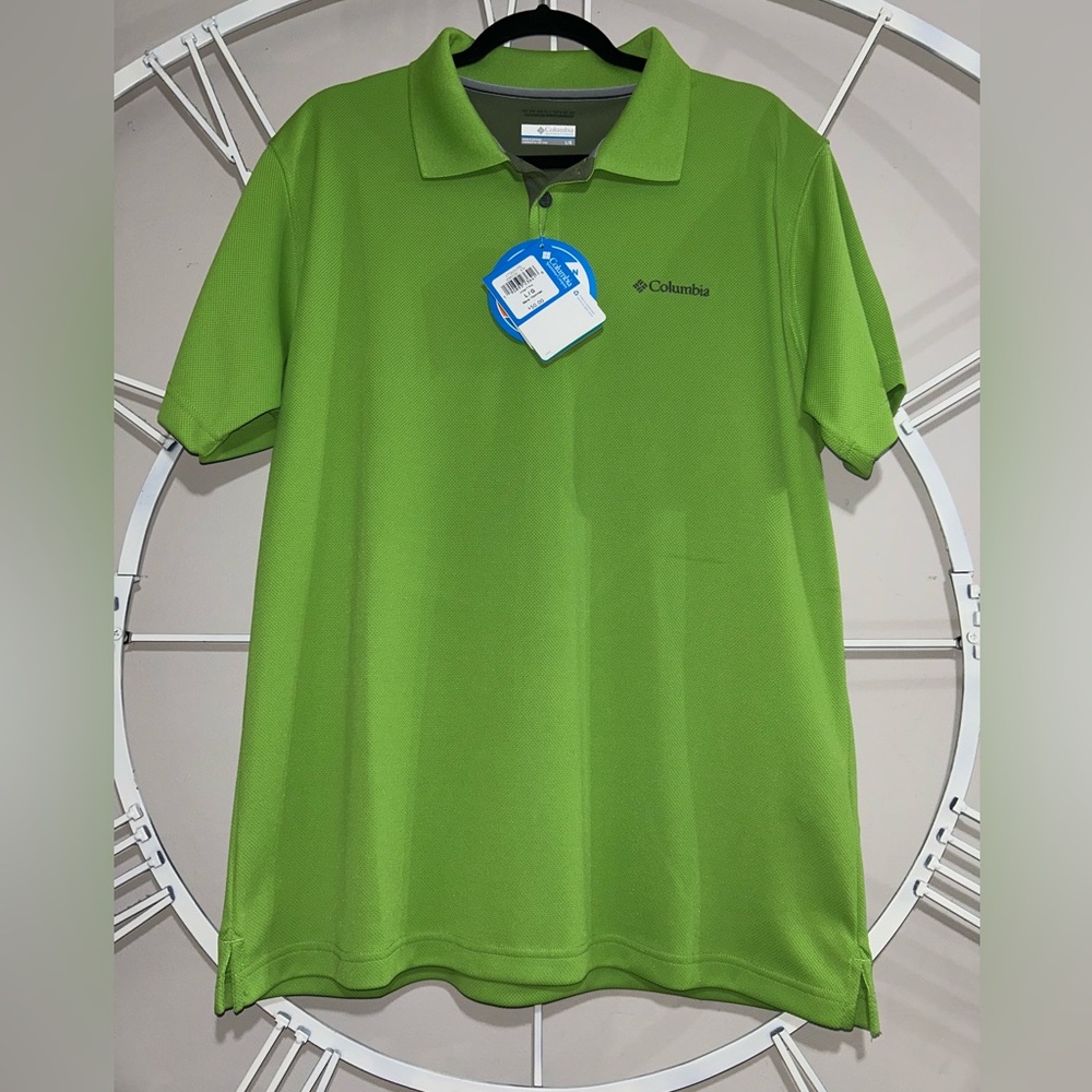 Columbia Lime Green Men's Tech Polo